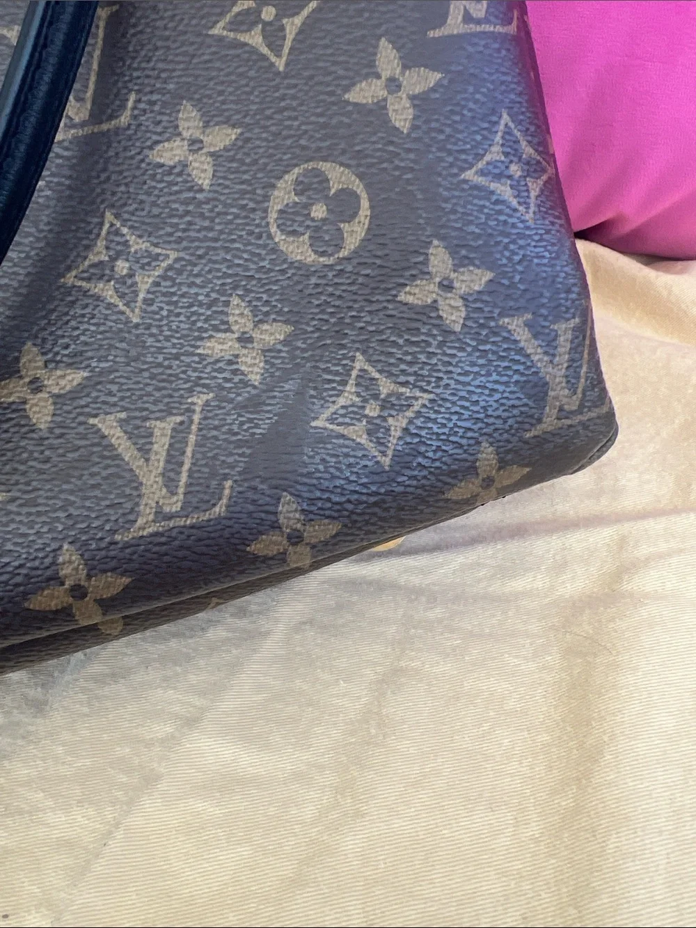 ✨Louis Vuitton Pallas Shopper Tote with Black Trim and Gold Chain Handles✨ - Picture 13 of 13